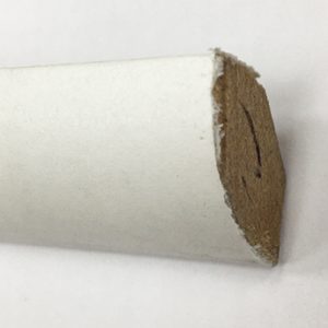 1/4 QUART DE ROND BLANC UNI 17x17 Q171 - Certifié PEFC 70%