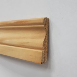 CHAMBRANLE A DOUCINE MOULUREE EN PIN DES LANDES BRUT 9X48X2400