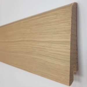 Plinthe plaquee bois chêne aspect bois brut/invisible 80X15X2500mm