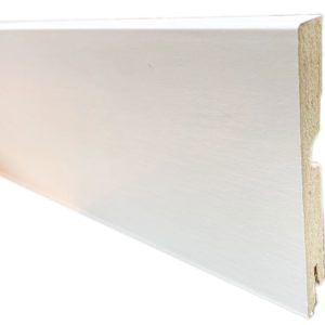 PLINTHE MDF BLANC 80x15x2400mm DINACHOC BORDS CARRES - Certifié PEFC 70%