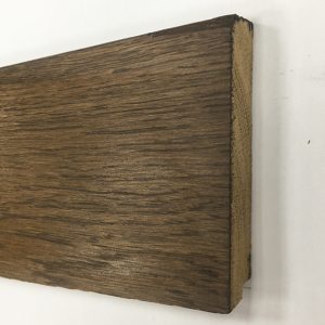 Plinthe chêne massif assortie chocolat 90X15X2400mm