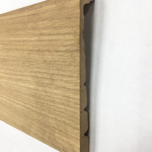 CONTREPLINTHE DE RENOVATION / CACHE PLINTHE / PLINTHE DE RECOUVREMENT PLACAGE chêne BRUT 130x16x2200mm