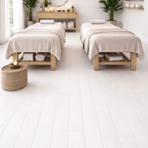 BAMBOU MASSIF VERNI HORIZONTAL MAT BLANC LATTE  130X15X1020MM