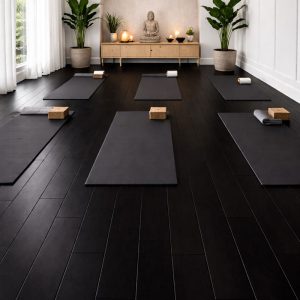 BAMBOU MASSIF VERNI HORIZONTAL MAT NOIR RISTRETTO  130X15X1020MM