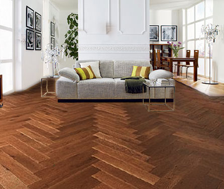PARQUET BÂTON ROMPU CHÊNE HUILÉ CHÂTEAU RUSTIQUE VIEILLI BORDS MARTELÉS - 90 x 14 x 500 mm