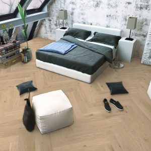 BATON ROMPU CHENE CONTRECOLLE VERNI BROSSE RUSTIQUE INVISIBLE CAMBRIDGE 125x15X600mm 4mm de couche d'usure - Certifié FSC 100 %