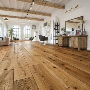 CHENE CONTRECOLLE VERNI BROSSE A L'ANCIENNE NATUREL EVASION XXL 260X15X2200mm GO-4 - 4mm de couche d'usure