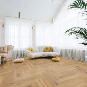 PARQUET SOL STRATIFIE DECOART BATON ROMPU CHENE PISA - GAMME VIEUX PARIS - 665mm x 133mm x 8mm - Certifié PEFC 70%
