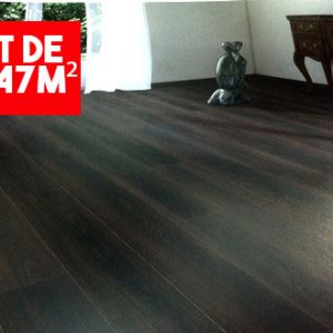 HARO Sol Stratifié TRITTY 100 Gran Via 4V Chêne fumé foncé authentic Top Connect FIN DE SERIE LOT DE 38.34M²  - UNIQUEMENT VISIBLE SUR PANTIN