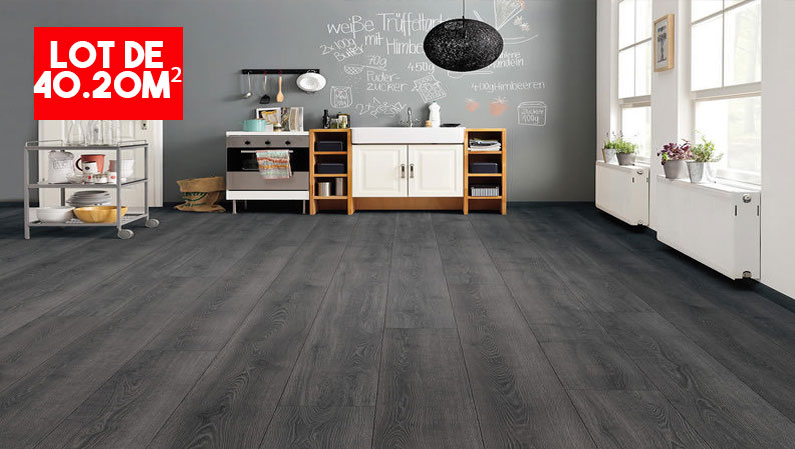 HARO Sol Stratifié TRITTY 100 Gran Via 4V Chêne Contura noir* authentic Top Connect PRIX POUR LE LOT DE 21,44M² - UNIQUEMENT VISIBLE SUR PANTIN