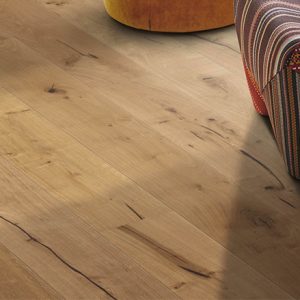 HARO PARQUET 3500 HDF Planche large à l'ancienne 2V Chêne Alabama brossé naturaLin plus Top Connect 180mm x12mm - Certifié PEFC 70% - LOT DE 4.76M²