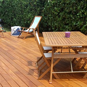 LAME DE TERRASSE EN TECK BRUT LISSE SELECT A CLIPSER 120x19x L1200-L2200mm - PRIX POUR LE LOT