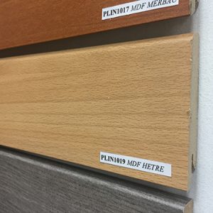 Plinthe mdf hêtre 80X15mm