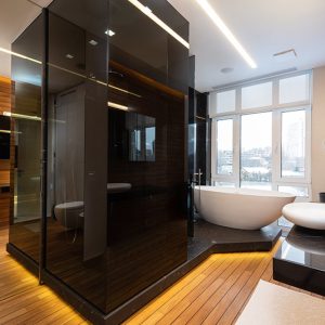 TECK MASSIF HUILE PONT DE BATEAU AVEC JOINT NOIR INCORPORE GO 0 90x15mm