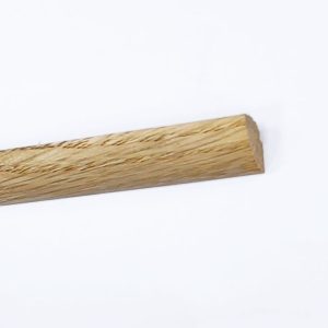 Chêne massif 1/4 rond brut 15X15X2400mm