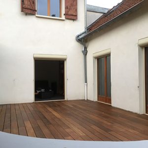 LAME DE TERRASSE AWA IPE BRUT DECK CLIPSABLE STRIEE 145x21x L950mm LOT DE 14,90M2